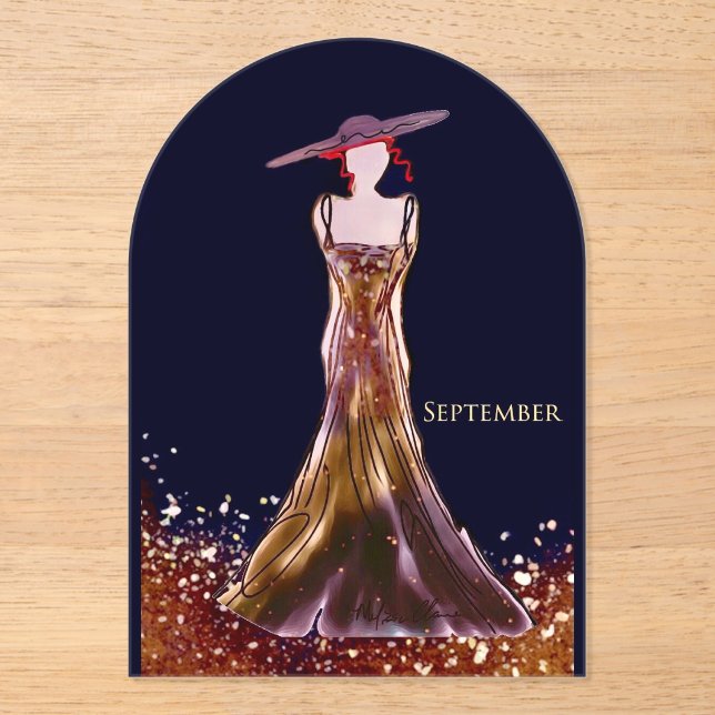 "Ombre" Acrylic Invitations (Front)