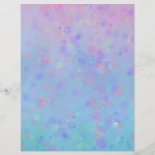 Ombre Aqua, Bleu, Violet, Papier d'artisanat rose