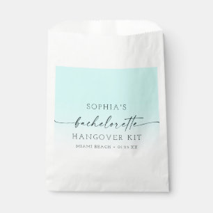 Ombre Bachelorette Party Hangover Kit Favour Bag