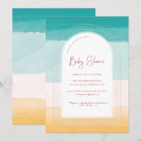 Ombre Beach Sun & Sand | Rainbow Baby Shower