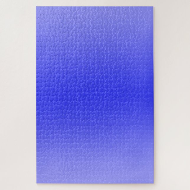 Ombre Blue and Lilac Difficult Gradient Jigsaw Puzzle (Vertical)