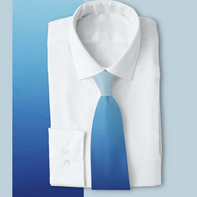 Ombre Blue Tie (Calm serene ocean blue ombré effect)