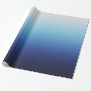 Ombre Blue Wrapping Paper