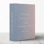 Ombre Blush Pink & Dusty Blue Wedding Photo Album Binder<br><div class="desc">Elegant Ombre Blush Pink & Dusty Blue Wedding Photo Album Binder. This modern minimal Album option is simple classic and elegant with a subtle ombre gradient fade and a pretty signature script calligraphy font with tails. Shown in the new Colorway. Available in several colour options, or feel free to edit...</div>