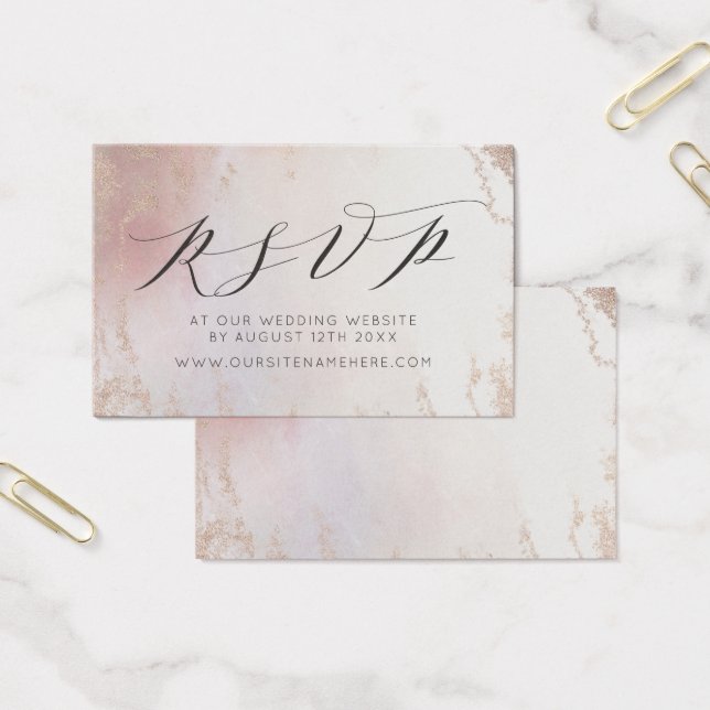 Ombre Blush Pink Frosted Website RSVP Insérer des  (Bureau)