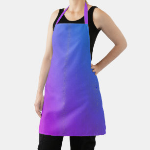 Ombre Bright Pink & Blue Space Print Apron