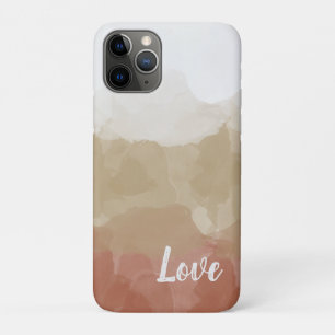 Ombre Brown and Tan Love Graceful Gradient iPhone 11 Pro Case