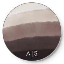 Ombre Brown en noyer monogramme minimal