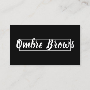 Ombre Brows & Eyelashes Business Card