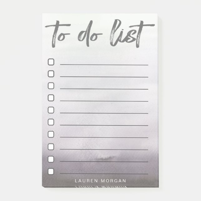 Ombre Brush Font | To-do list Post-It Notes (Front)