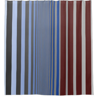 Ombre Burgundy and Blue Vertical Stripes