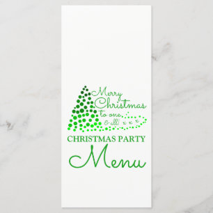 Ombré Christmas Tree, Christmas Party Menu