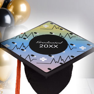 Ombré Colorful Nurses Graduated 2026  Graduation Cap Topper