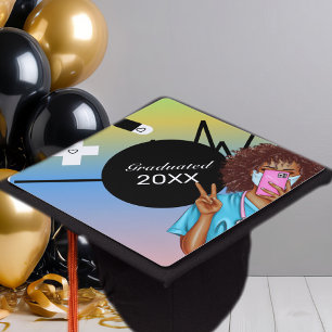 Ombré Colourful Nurse Graduated 2026  Graduation Cap Topper