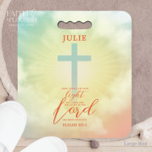 Ombre Cross Scripture Prayer Kneeling