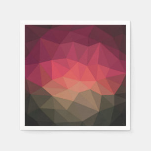 Ombre crystal effect geometric modern design  napkin
