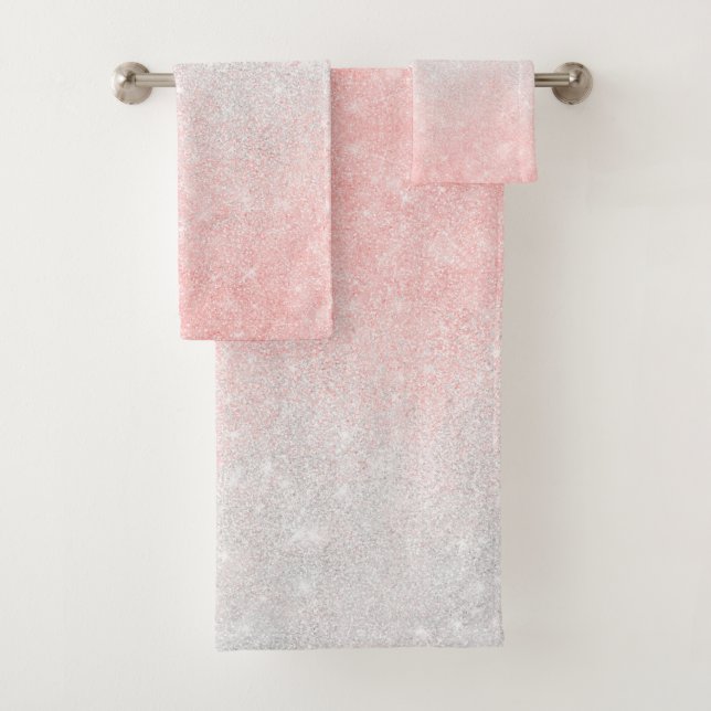 Ombre de Parties scintillant en argent et rose (En situation)