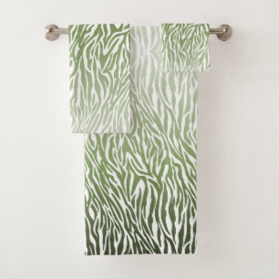 Ombre d'impression Wild Green Zebra