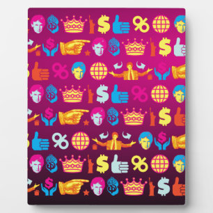 ombre donald trump plaque