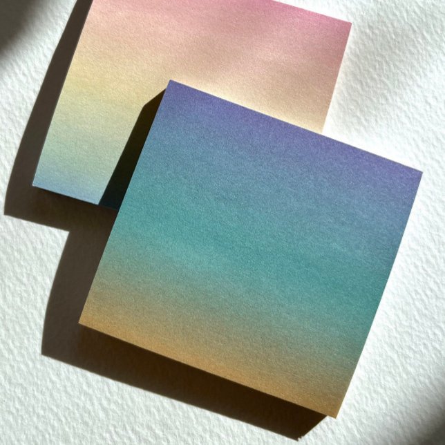 Ombré Dusk Post-It Notes (Dusk ombré notes from Joy Design. (And rainbow ombré, too!))