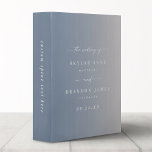 Ombre Dusty Blue & Ivory Wedding Photo Album Binder<br><div class="desc">Elegant Ombre Dusty Blue & Ivory Wedding Photo Album Binder. This modern minimal Album option is simple classic and elegant with a subtle ombre gradient fade and a pretty signature script calligraphy font with tails. Shown in the new Colorway. Available in several color options, or feel free to edit the...</div>