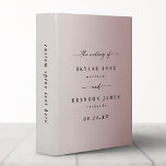 Ombre Dusty Mauve & Ivory Wedding Photo Album Binder<br><div class="desc">Elegant Ombre Dusty Mauve & Ivory Wedding Photo Album Binder. This modern minimal Album option is simple classic and elegant with a subtle ombre gradient fade and a pretty signature script calligraphy font with tails. Shown in the new Colorway. Available in several colour options, or feel free to edit the...</div>