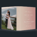 Ombre Dusty Pink & Champagne Wedding Photo Album Binder<br><div class="desc">Elegant Ombre Dusty Pink & Champagne Wedding Photo Album Binder. This modern minimal Album option is simple classic and elegant with a subtle ombre gradient fade and a pretty signature script calligraphy font with tails. Shown in the new Colorway. Available in several color options, or feel free to edit the...</div>