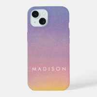 Ombre Evening Sunset Watercolor Sky Personalized