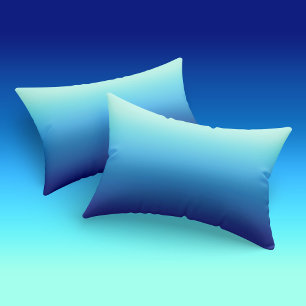 Ombre Feminine Aqua Royal Blue Ocean Gradient Pillowcase