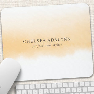 Ombre Gold Watercolor Minimalist Business Mouse Pad