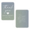 Ombre Gradient Dusty Blue Green Wedding Thank You