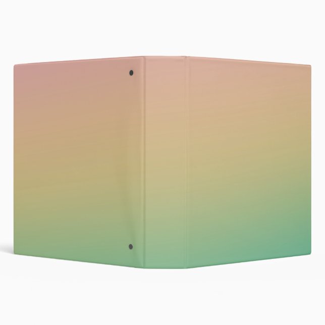 Ombre Gradient Teal Peach Pink Binder (Background)
