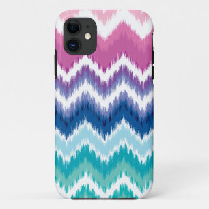 Ombre Ikat Chevron iPhone 11 Case