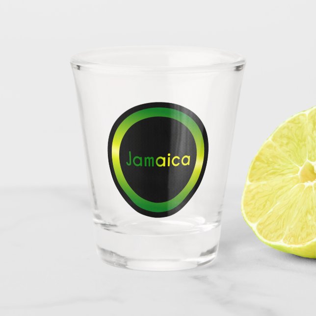 Ombre Jamaica  Shot Glass (Front)