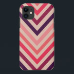 Ombre Magenta Chevron Stripes iPhone 5 Case<br><div class="desc">Modern and colourful chevron pattern in 5 shades of pink and purple.</div>