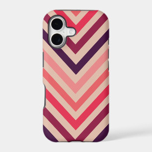 Ombre Magenta Chevron Stripes iPhone 5 Case