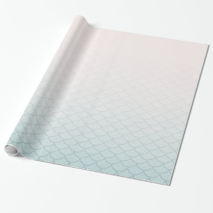 Ombre Mermaid Scales Wrapping Paper