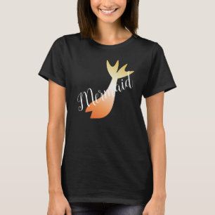 Ombre Mermaid Tale Orange Yellow T-Shirt
