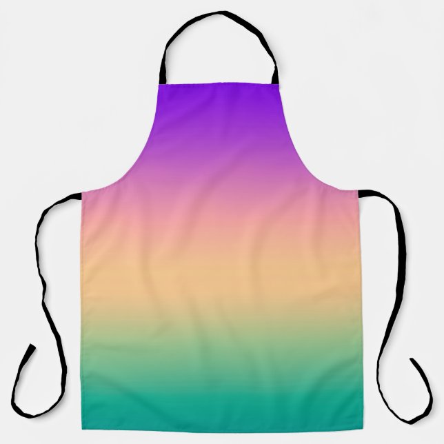 Ombre , multicolored apron (Front)