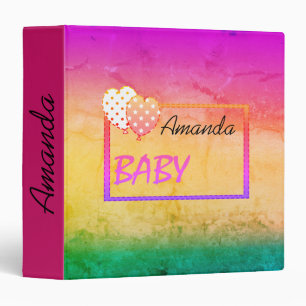 Ombre , multicolored binder