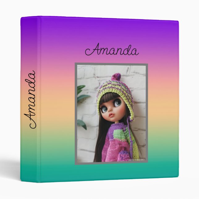 Ombre , multicolored binder (Front/Spine)