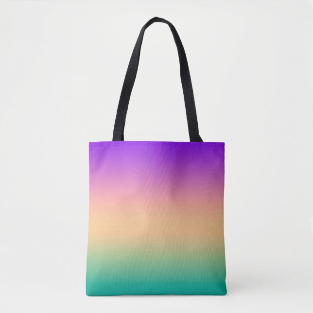 Ombre , multicolored , pattern, background , turqu tote bag (Front)