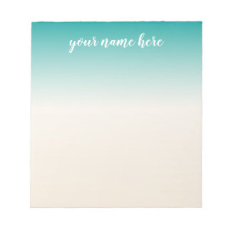 Ombre Notepad Personalized