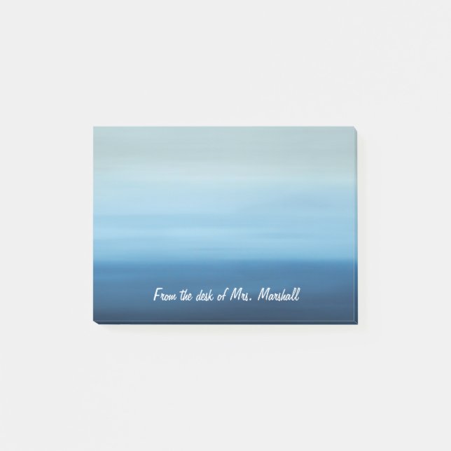 Ombre Ocean Personalized Post-it Notes (Front)
