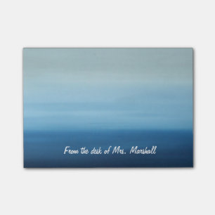 Ombre Ocean Personalized Post-it Notes