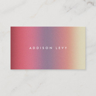 Ombre Pastel Contemporary Minimalist Appointment Card