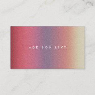 Ombre Pastel Contemporary Minimalist Appointment Card