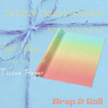 Ombre Pastel Shades Wrapping Paper