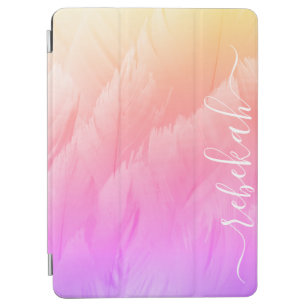 Ombre Pastel Swan Feathers iPad Air Cover