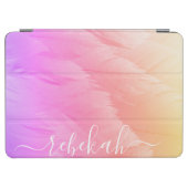 Ombre Pastel Swan Feathers iPad Air Cover (Horizontal)